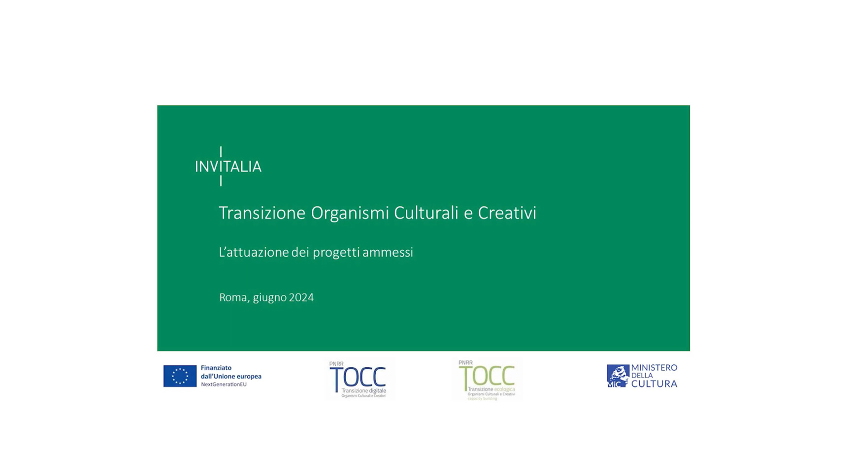 Transizione Organismi Culturali e Creativi (TOCC)