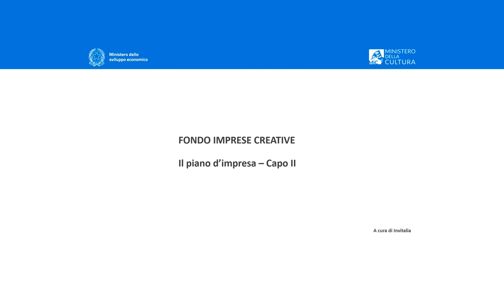Fondo Imprese Creative