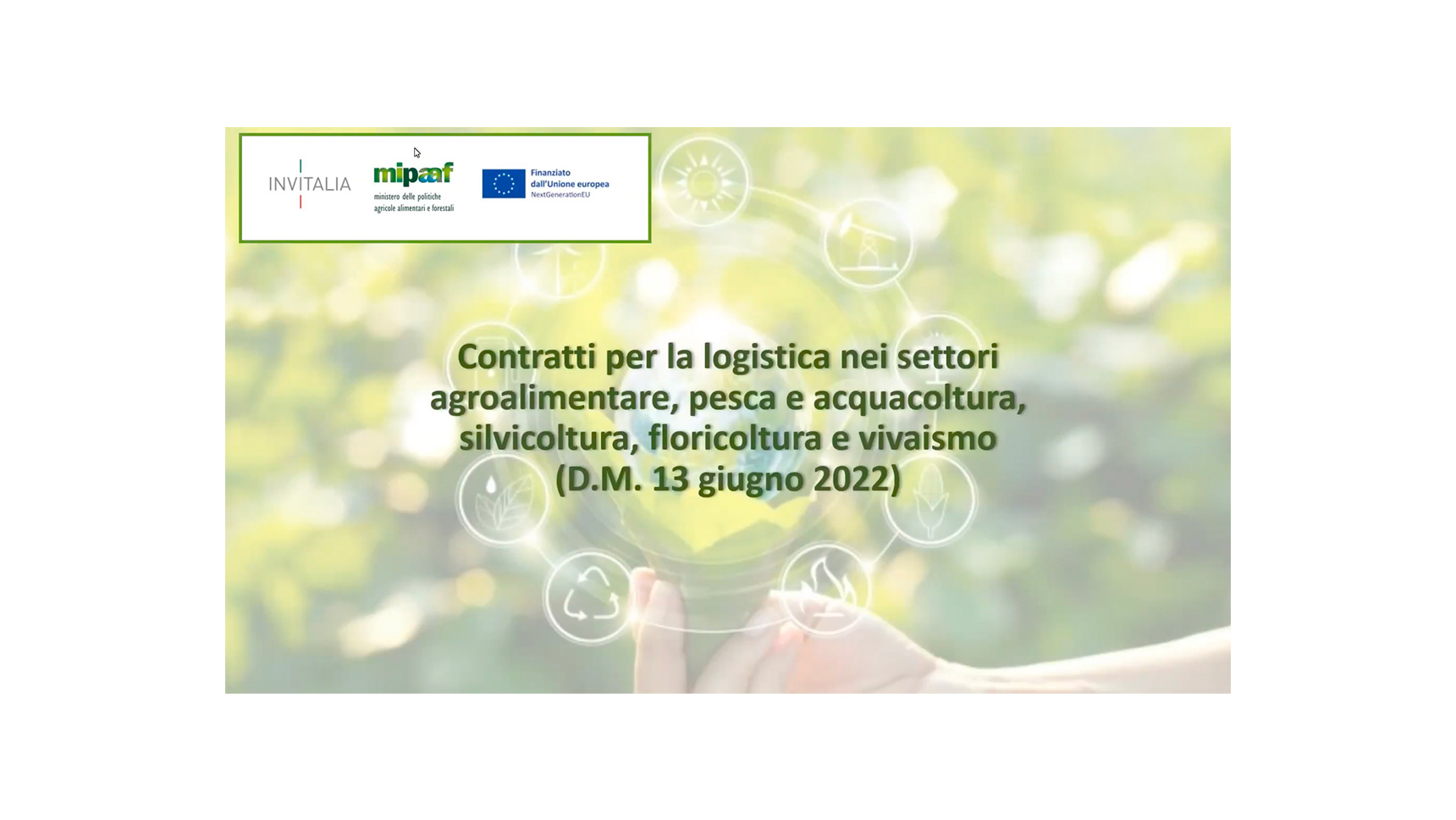 Contratti per la logistica nell'agroalimentare pesca acquacoltura silvicoltura floricoltura vivaismo