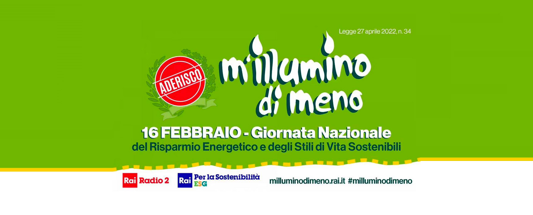 M'illumino di meno 2023