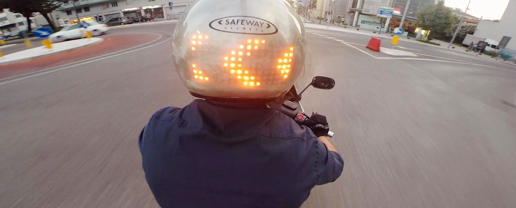 Safeway, il casco luminoso intelligente con scatola nera e chiamata di soccorso