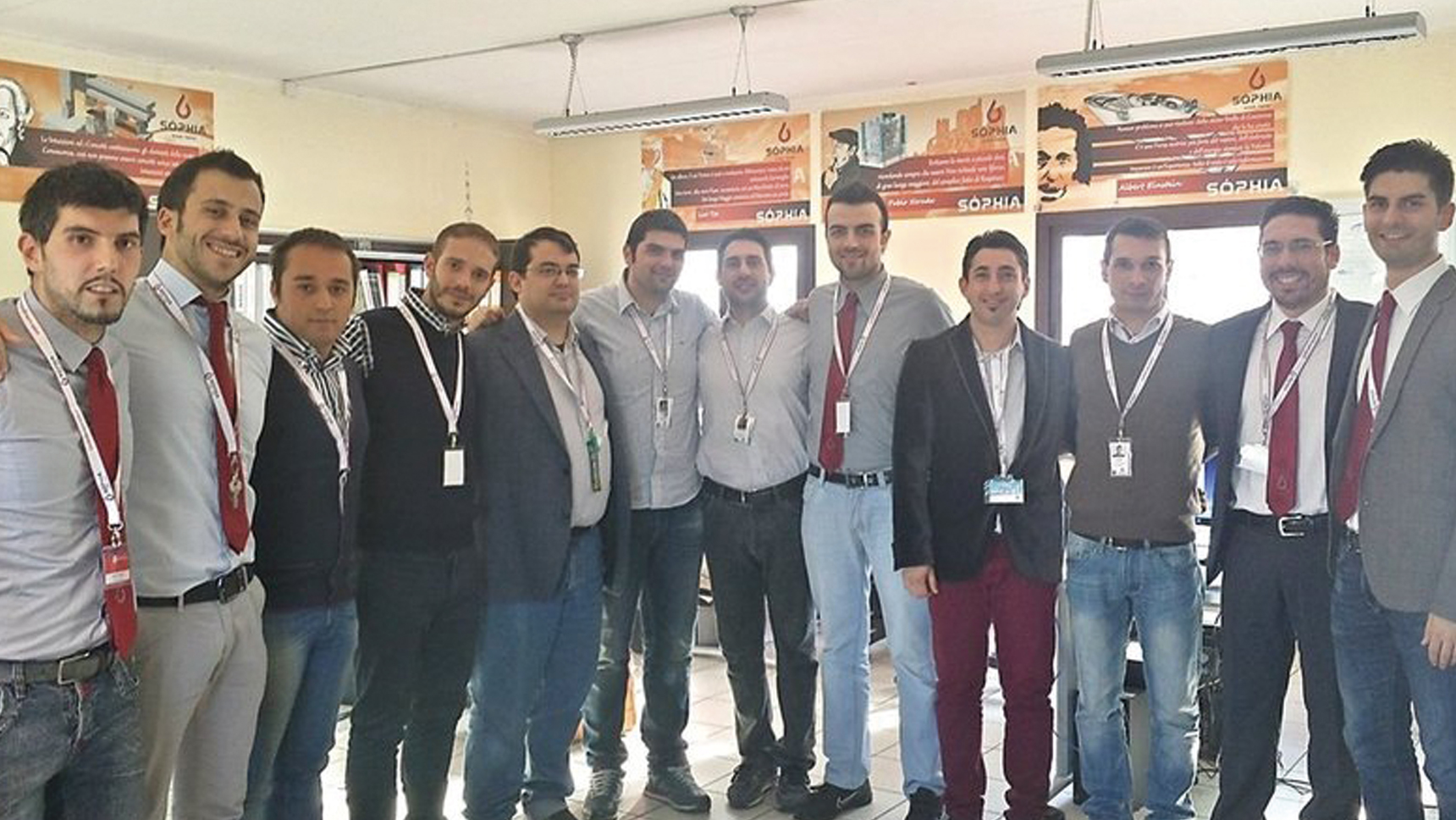 Il team delle cravatte rosse che "stressa" la materia